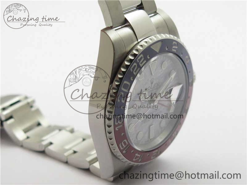 GMT Master II 126719 BLRO Red Blue Ceramic 316L Steel ROF Best Edition Meteorite Dial on SS Bracelet A3186