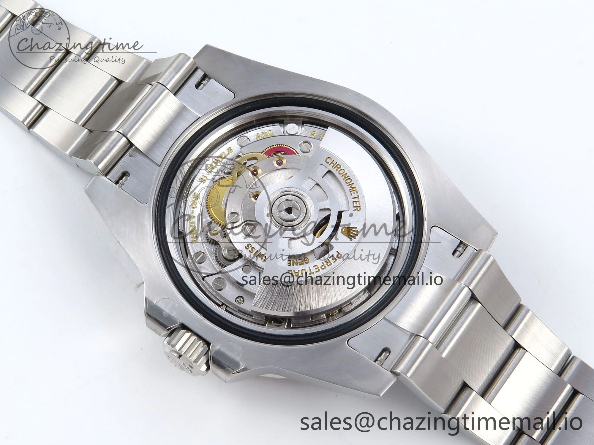 GMT-Master II 126719 BLRO Red Blue Ceramic 904L Steel EWE 1:1 Best Edition Blue Dial on Oyster Strap EWE3285 V5