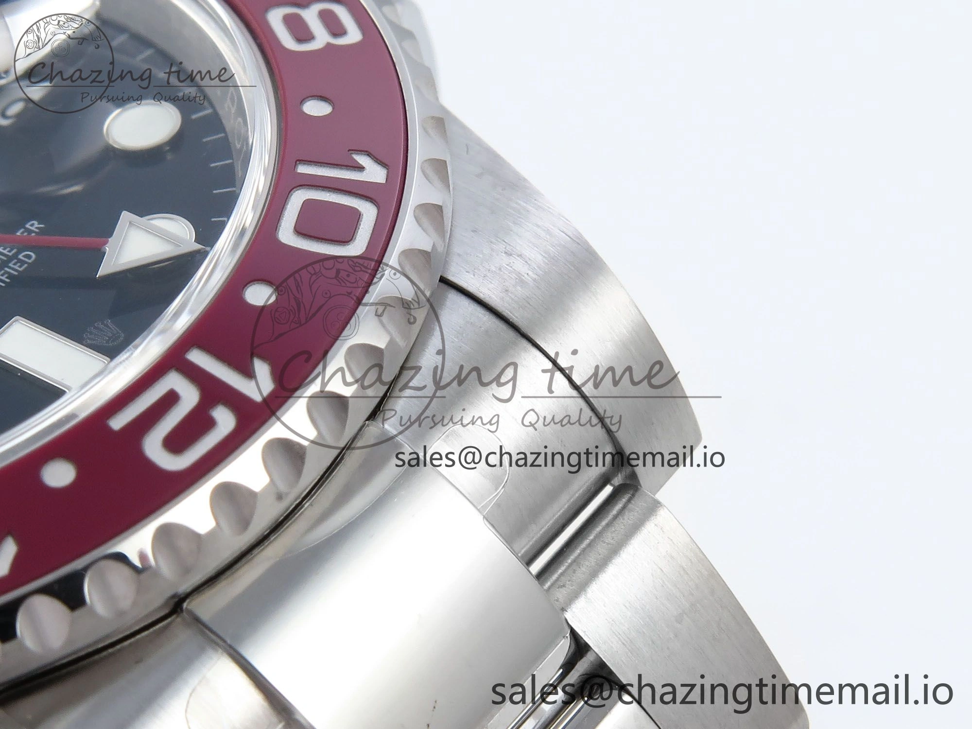 GMT-Master II 126719 BLRO Red Blue Ceramic 904L Steel EWE 1:1 Best Edition Blue Dial on Oyster Strap EWE3285 V5