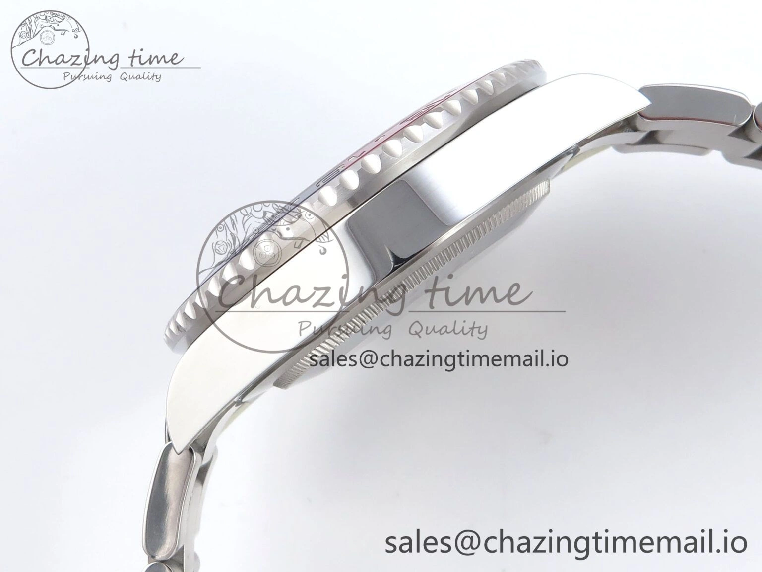 GMT-Master II 126719 BLRO Red Blue Ceramic 904L Steel EWE 1:1 Best Edition Blue Dial on Oyster Strap EWE3285 V5