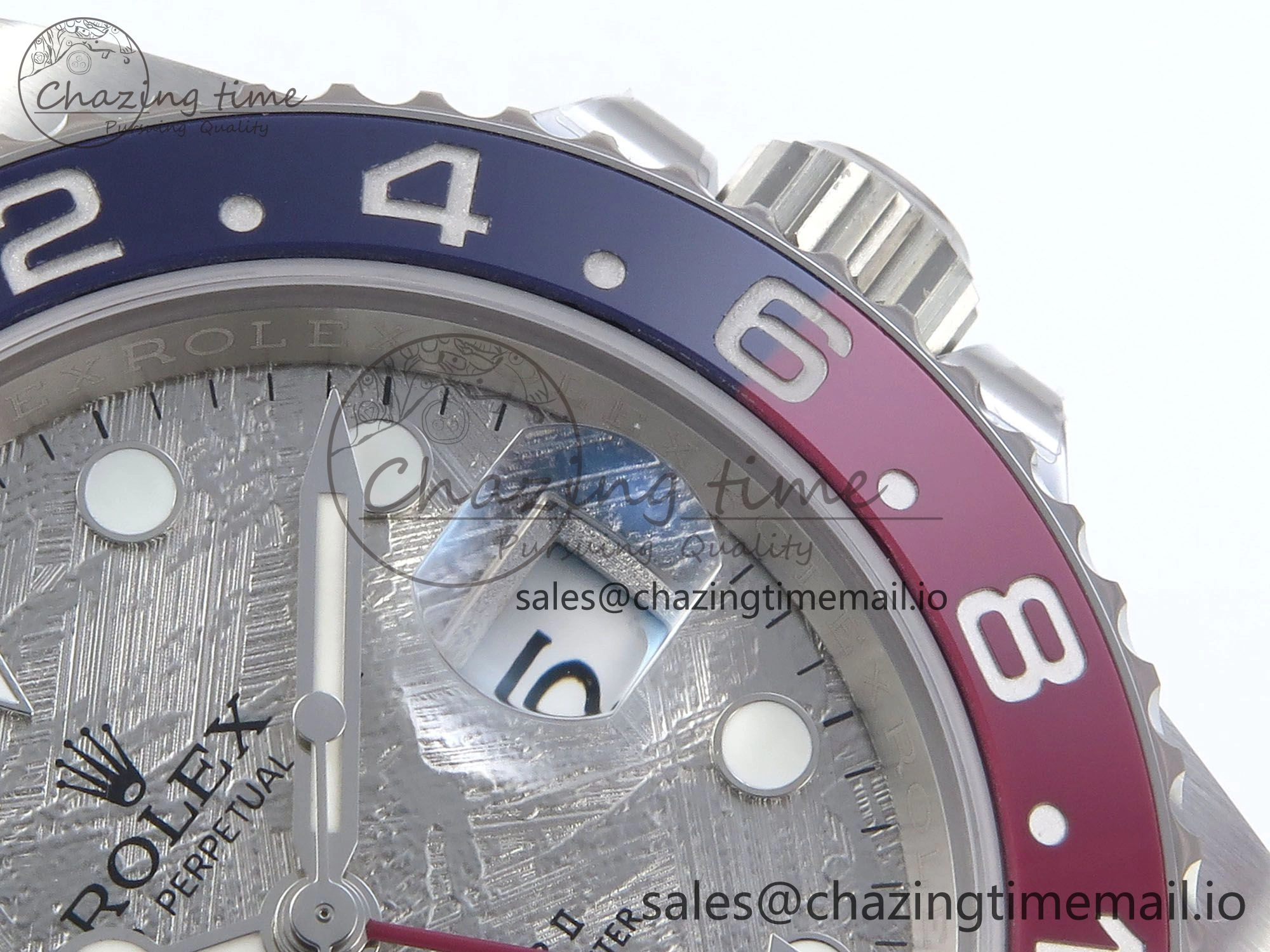 GMT-Master II 126719 BLRO Red Blue Ceramic 904L Steel EWE 1:1 Best Edition Meteorite on Oyster Strap EWE3285 V5