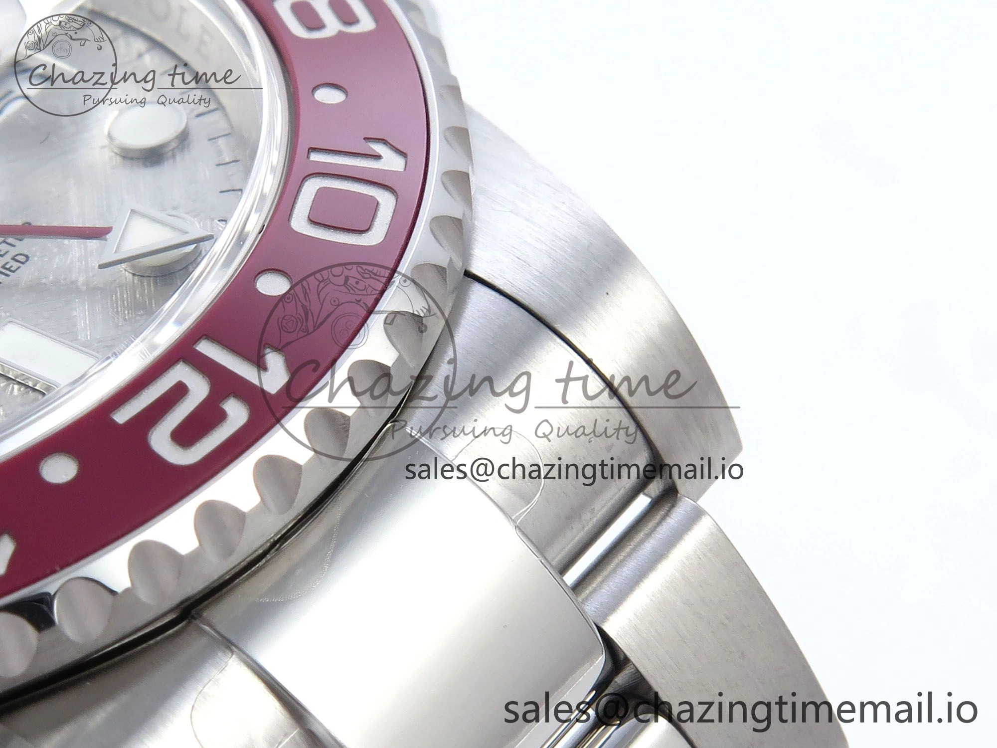 GMT-Master II 126719 BLRO Red Blue Ceramic 904L Steel EWE 1:1 Best Edition Meteorite on Oyster Strap EWE3285 V5