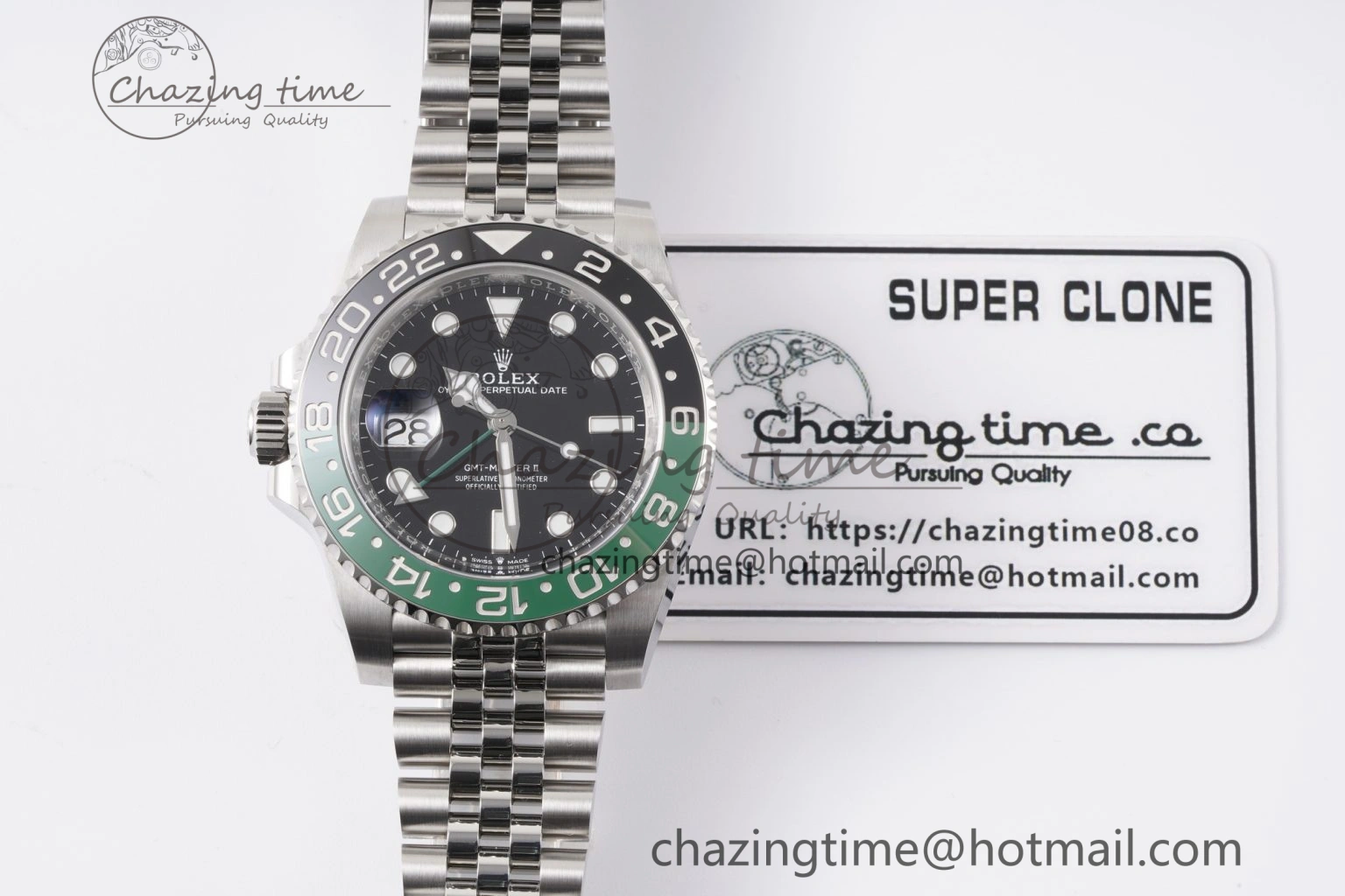 GMT Master II 126720 VTNR 904L SS Clean Factory 1:1 Best Edition on Jubilee Bracelet DD3285 CHS