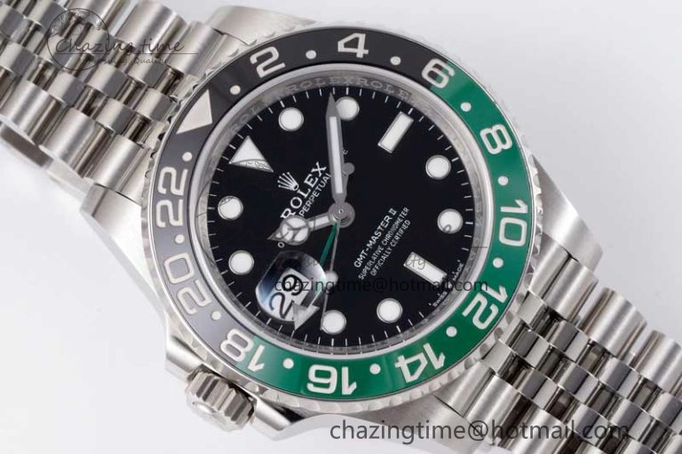 GMT Master II 126720 VTNR 904L SS Clean Factory 1:1 Best Edition on Jubilee Bracelet VR3186 CHS