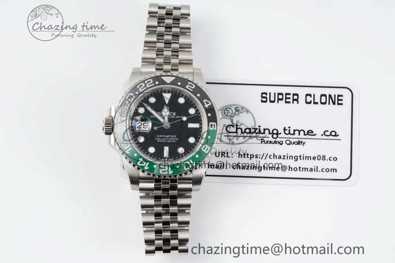 GMT Master II 126720 VTNR 904L SS Clean Factory 1:1 Best Edition on Jubilee Bracelet VR3186 CHS