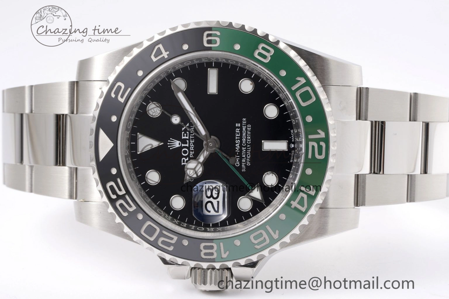 GMT Master II 126720 VTNR 904L SS Clean Factory 1:1 Best Edition on Oyster Bracelet DD3285 CHS