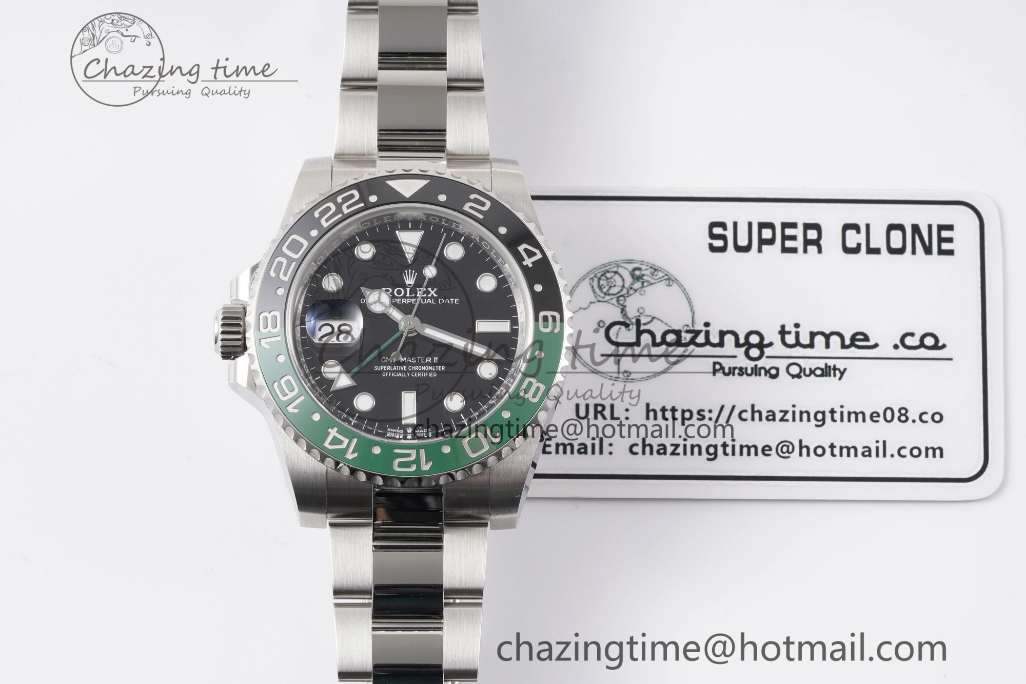 GMT Master II 126720 VTNR 904L SS Clean Factory 1:1 Best Edition on Oyster Bracelet DD3285 CHS