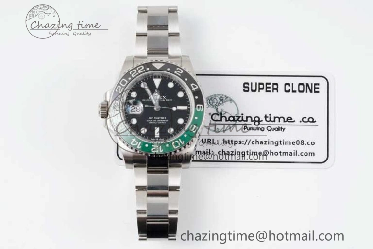 GMT Master II 126720 VTNR 904L SS Clean Factory 1:1 Best Edition on Oyster Bracelet VR3186 CHS