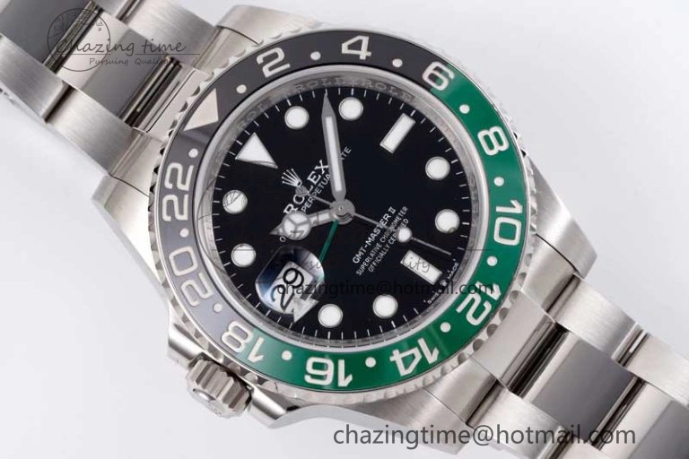 GMT Master II 126720 VTNR 904L SS Clean Factory 1:1 Best Edition on Oyster Bracelet VR3186 CHS