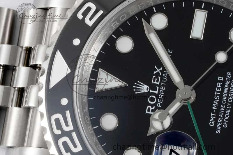 GMT Master II 126720 VTNR LHD 904L SS APF 1:1 Best Edition on Jubilee Bracelet VR3285 CHS
