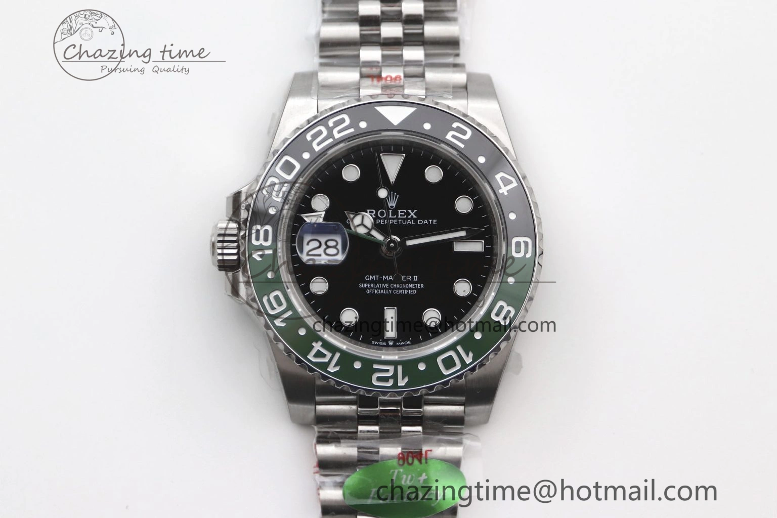 GMT Master II 126720 VTNR LHD 904L SS TW+ Best Edition on Jubilee Bracelet VR3285 CHS