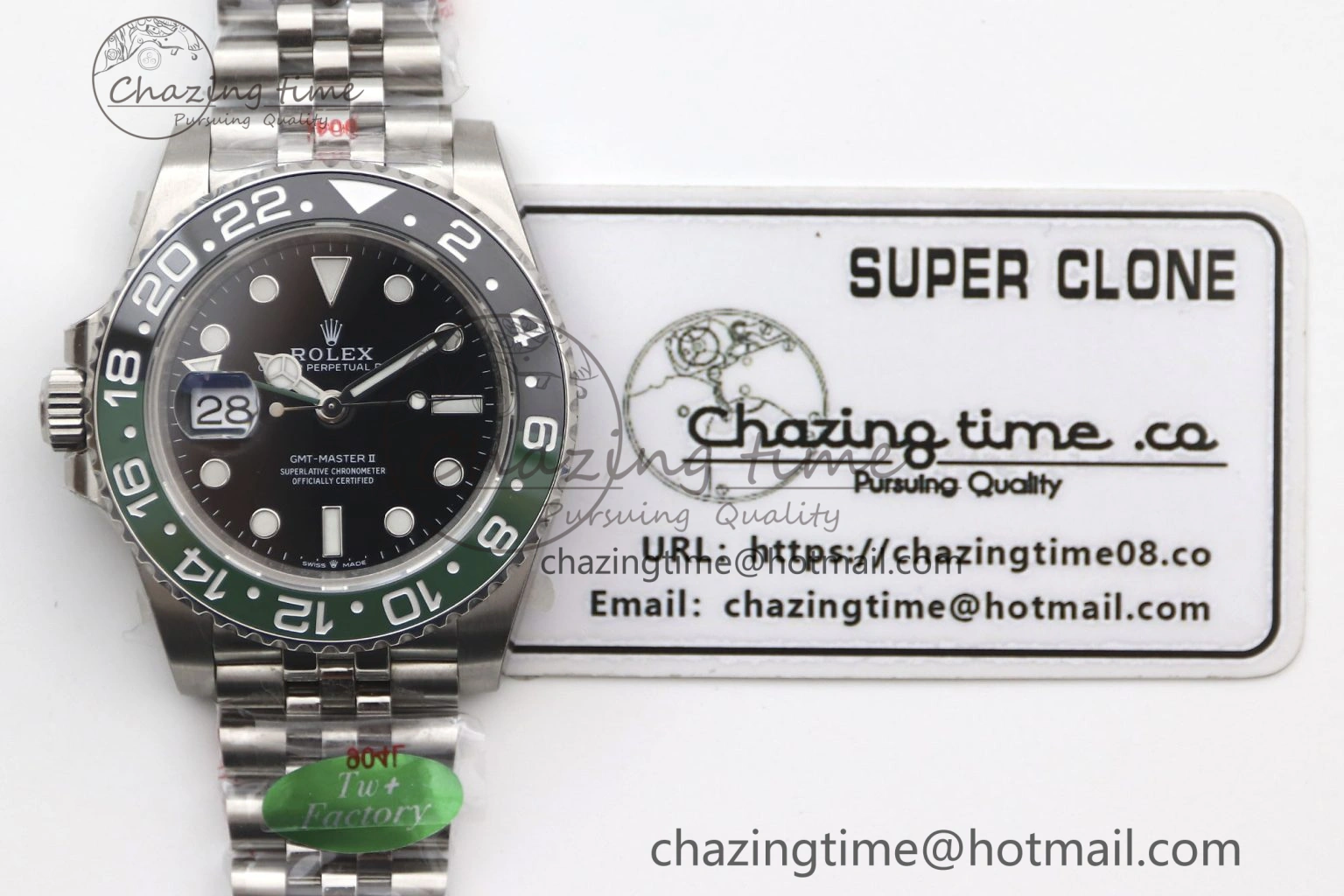 GMT Master II 126720 VTNR LHD 904L SS TW+ Best Edition on Jubilee Bracelet VR3285 CHS