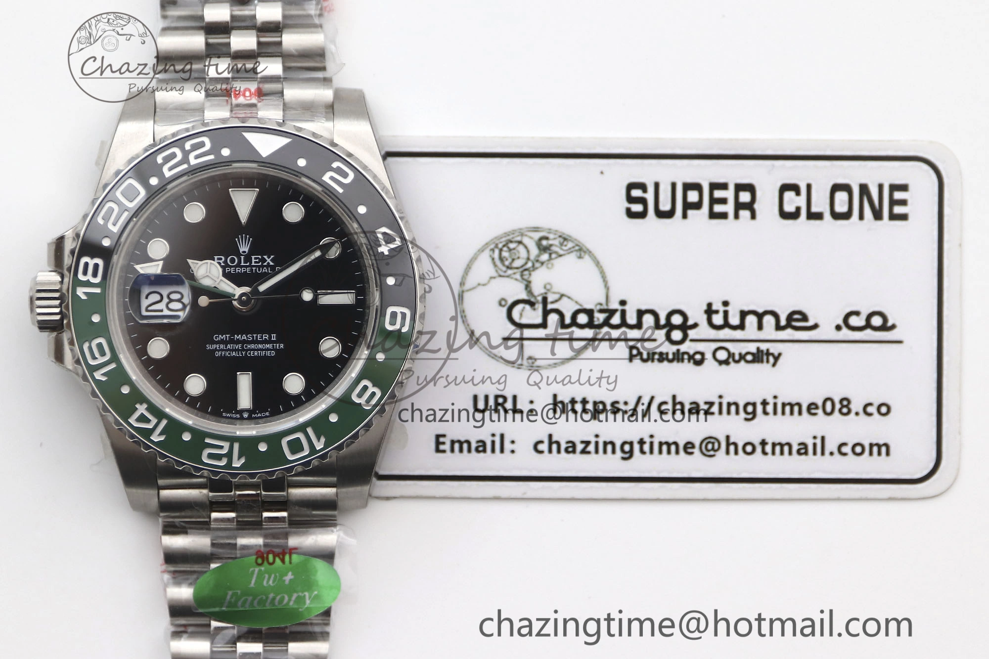 GMT Master II 126720 VTNR LHD 904L SS TW+ Best Edition on Jubilee Bracelet VR3285 CHS