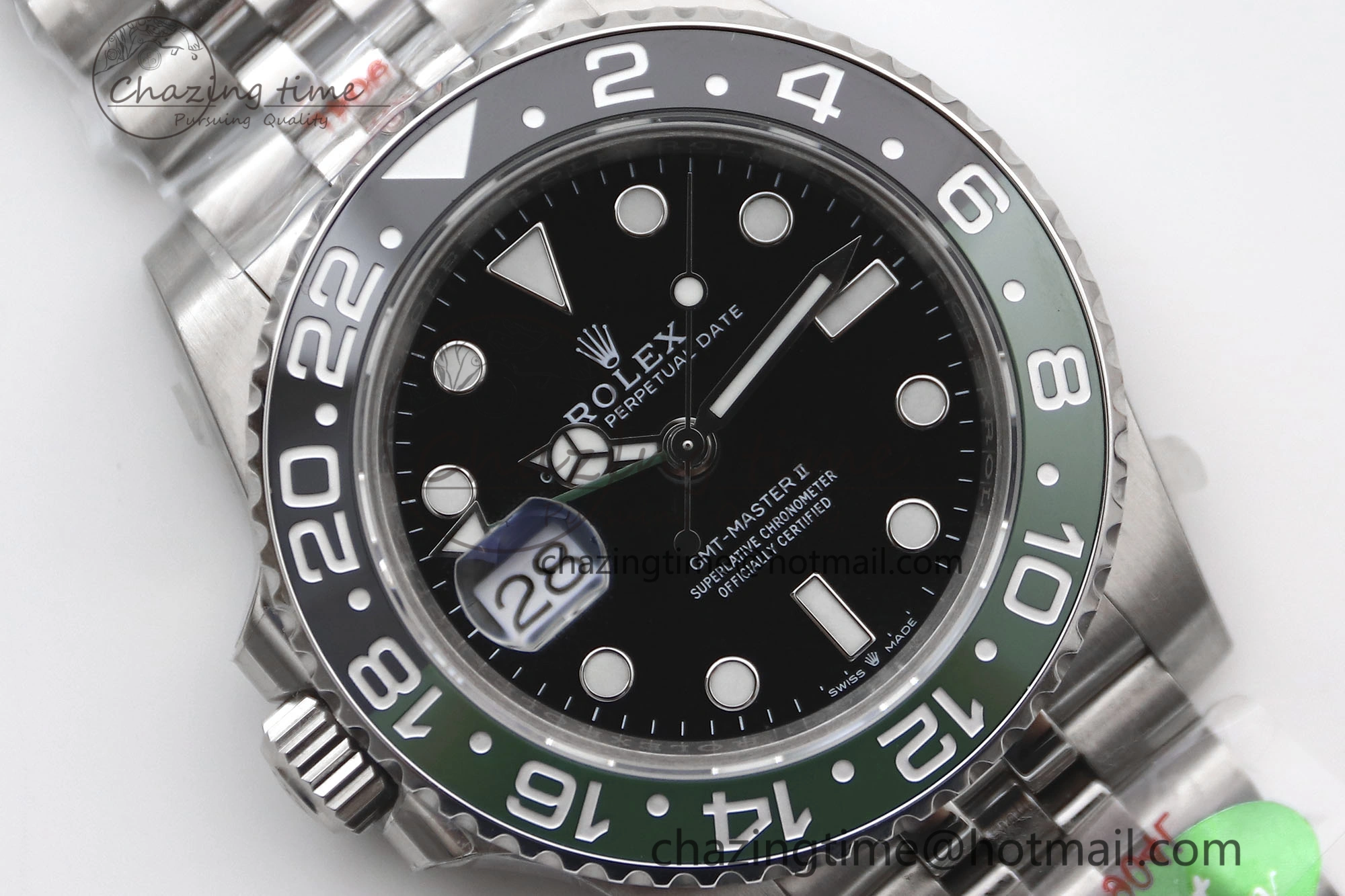 GMT Master II 126720 VTNR LHD 904L SS TW+ Best Edition on Jubilee Bracelet VR3285 CHS