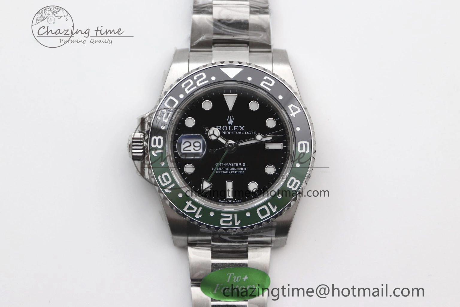 GMT Master II 126720 VTNR LHD 904L SS TW+ Best Edition on Oyster Bracelet VR3285 CHS