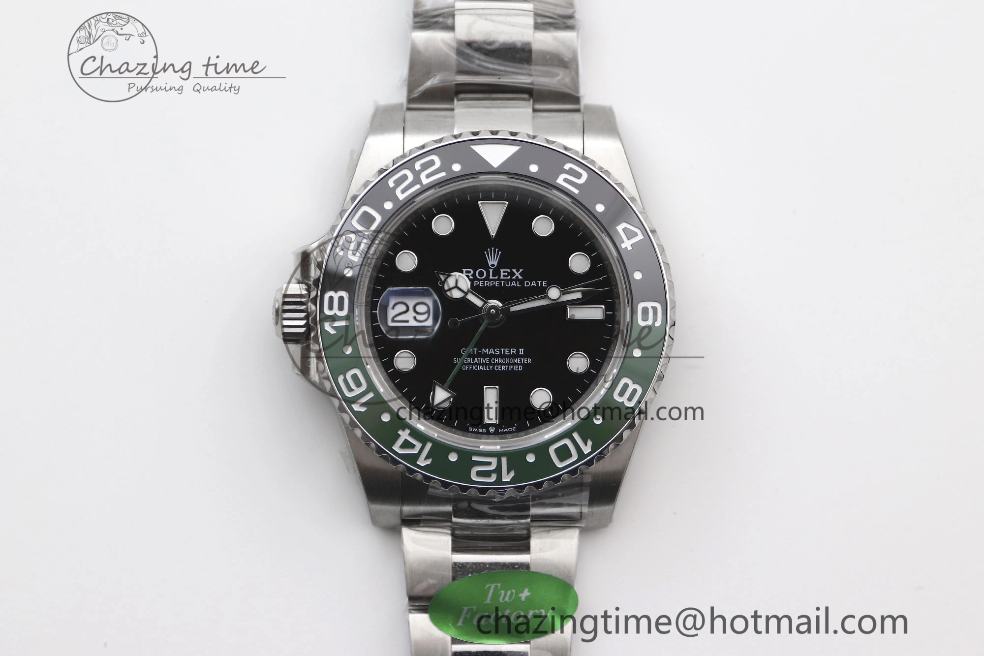 GMT Master II 126720 VTNR LHD 904L SS TW+ Best Edition on Oyster Bracelet VR3285 CHS