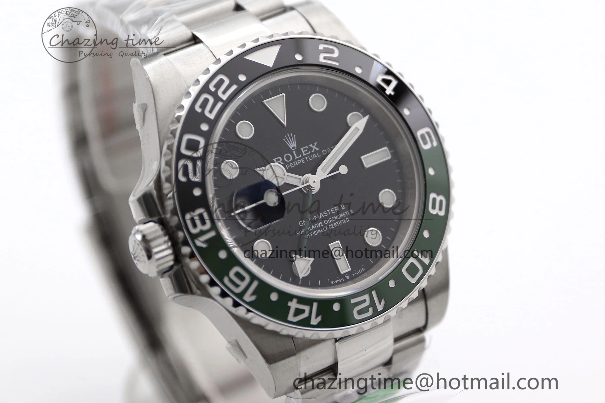 GMT Master II 126720 VTNR LHD 904L SS TW+ Best Edition on Oyster Bracelet VR3285 CHS