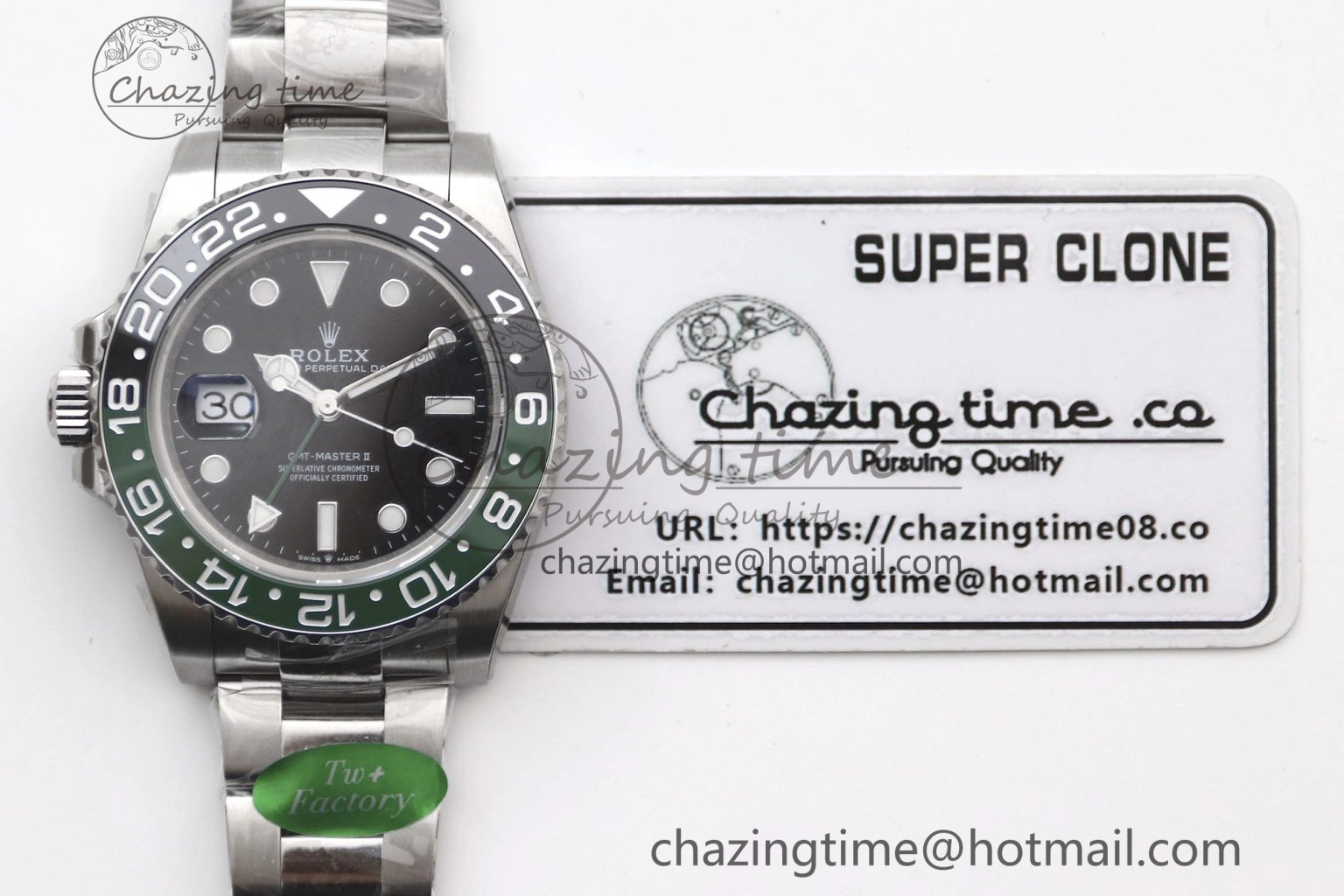 GMT Master II 126720 VTNR LHD 904L SS TW+ Best Edition on Oyster Bracelet VR3285 CHS