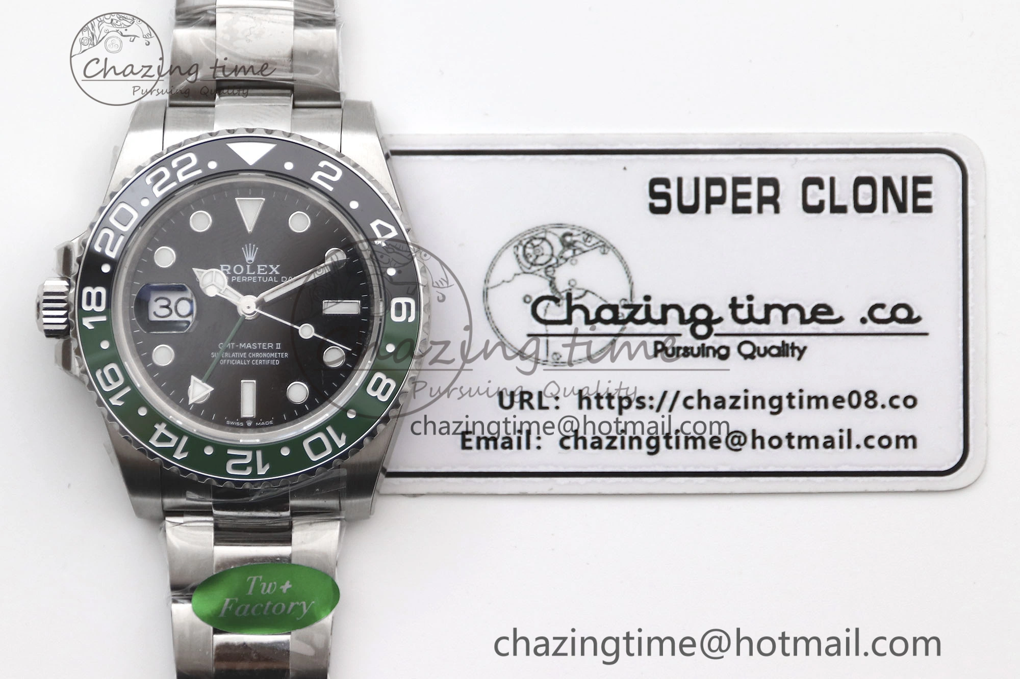 GMT Master II 126720 VTNR LHD 904L SS TW+ Best Edition on Oyster Bracelet VR3285 CHS
