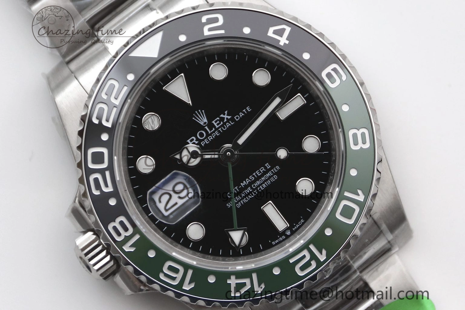 GMT Master II 126720 VTNR LHD 904L SS TW+ Best Edition on Oyster Bracelet VR3285 CHS