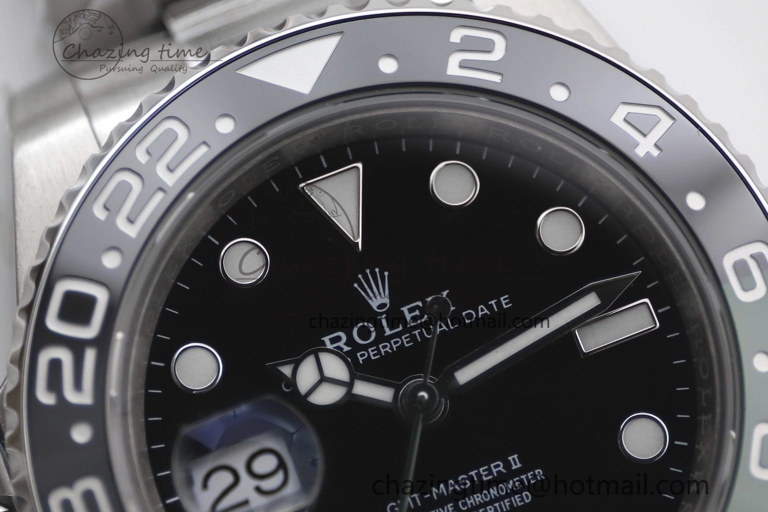 GMT Master II 126720 VTNR LHD 904L SS TW+ Best Edition on Oyster Bracelet VR3285 CHS