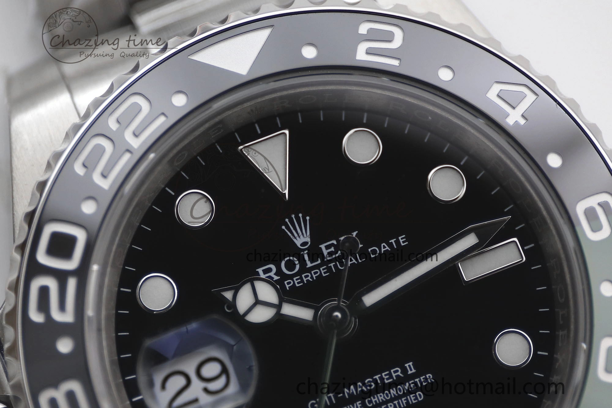 GMT Master II 126720 VTNR LHD 904L SS TW+ Best Edition on Oyster Bracelet VR3285 CHS