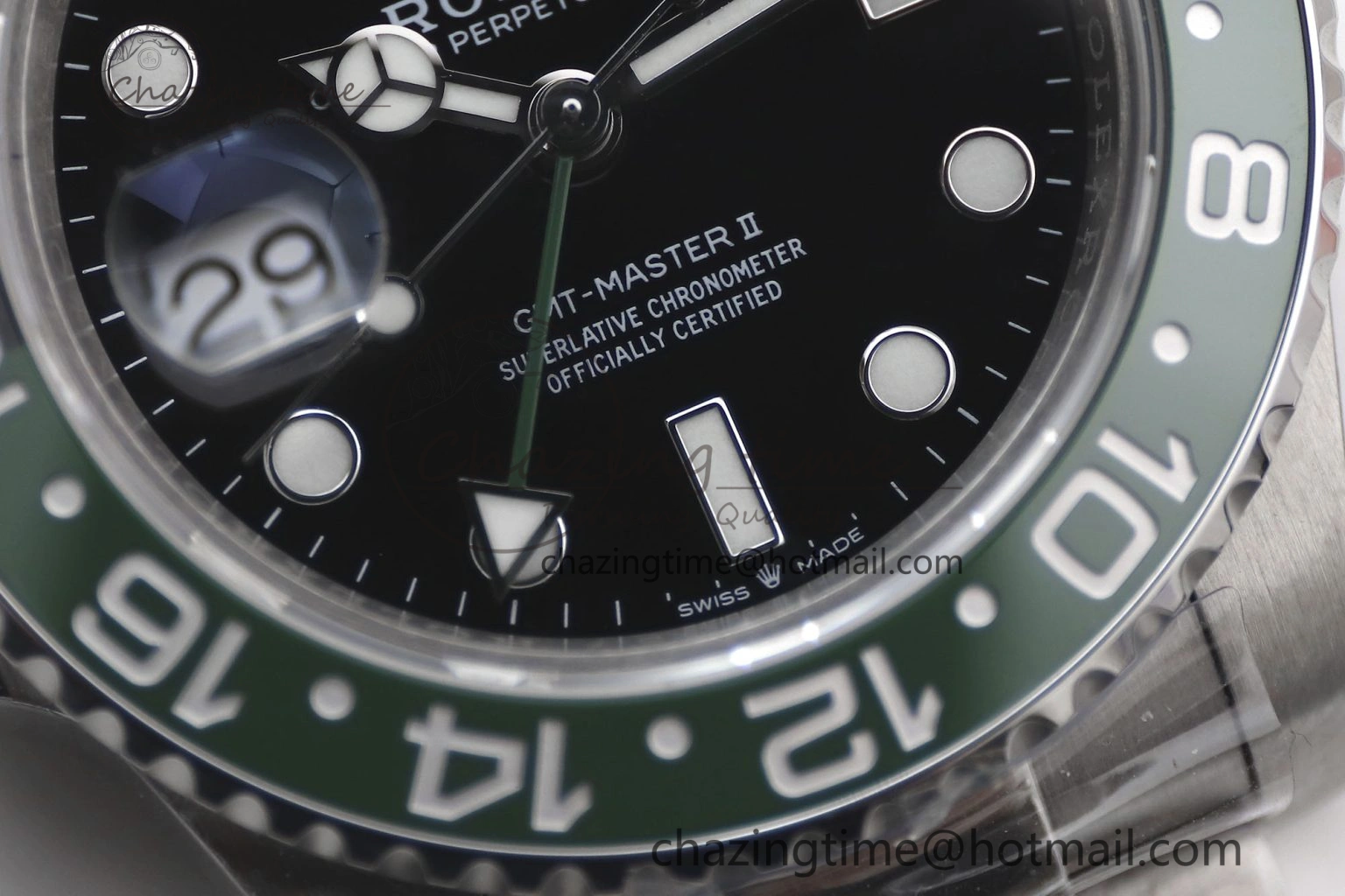 GMT Master II 126720 VTNR LHD 904L SS TW+ Best Edition on Oyster Bracelet VR3285 CHS