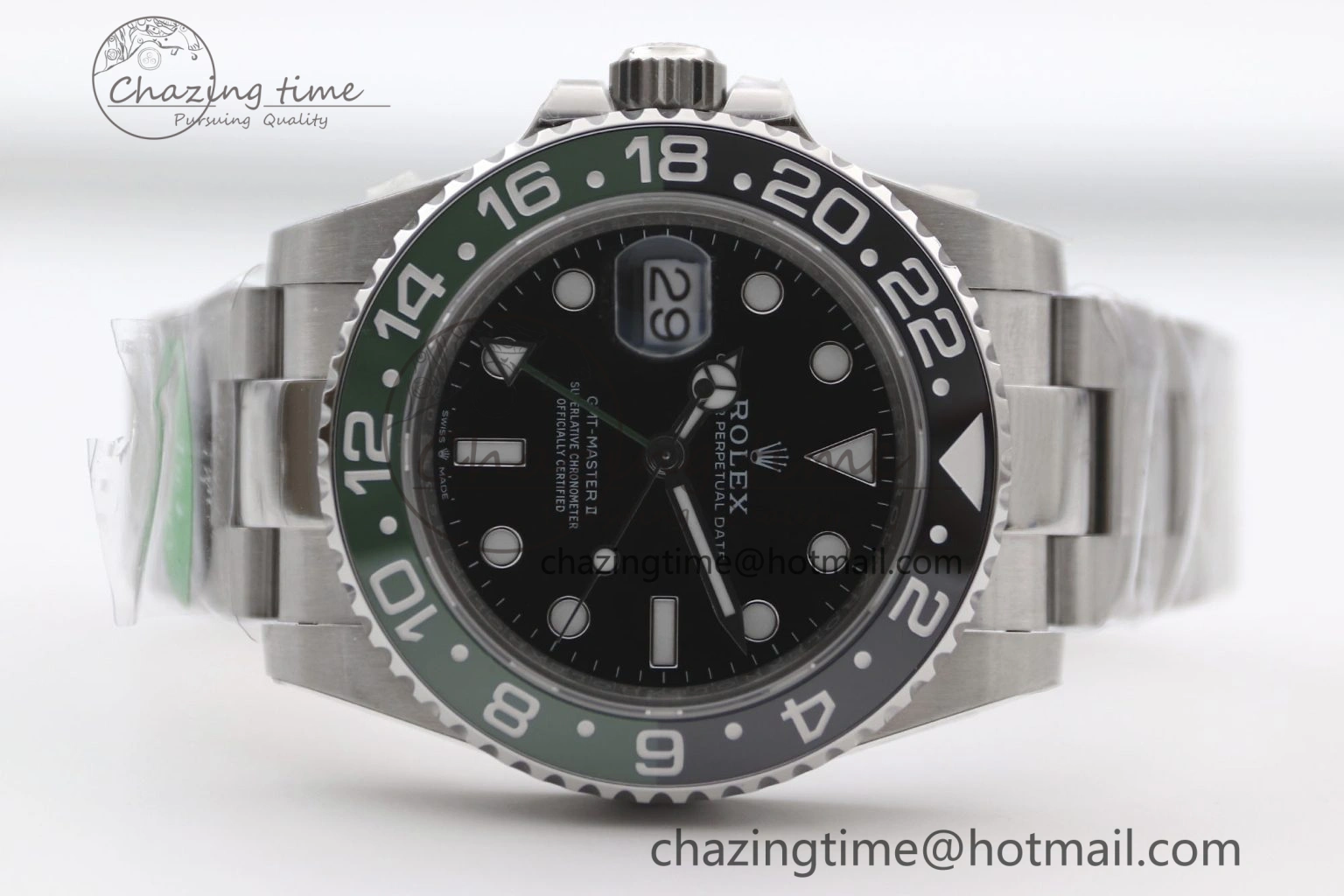GMT Master II 126720 VTNR LHD 904L SS TW+ Best Edition on Oyster Bracelet VR3285 CHS