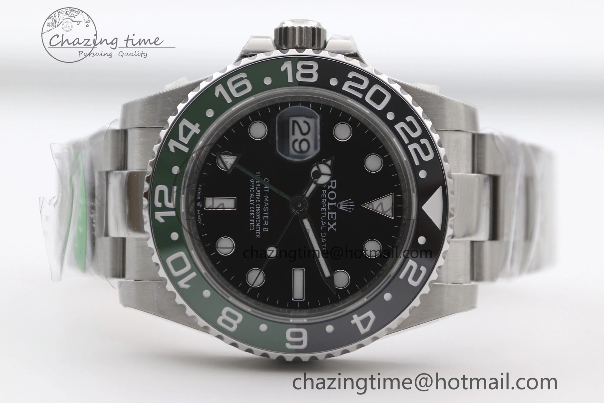 GMT Master II 126720 VTNR LHD 904L SS TW+ Best Edition on Oyster Bracelet VR3285 CHS
