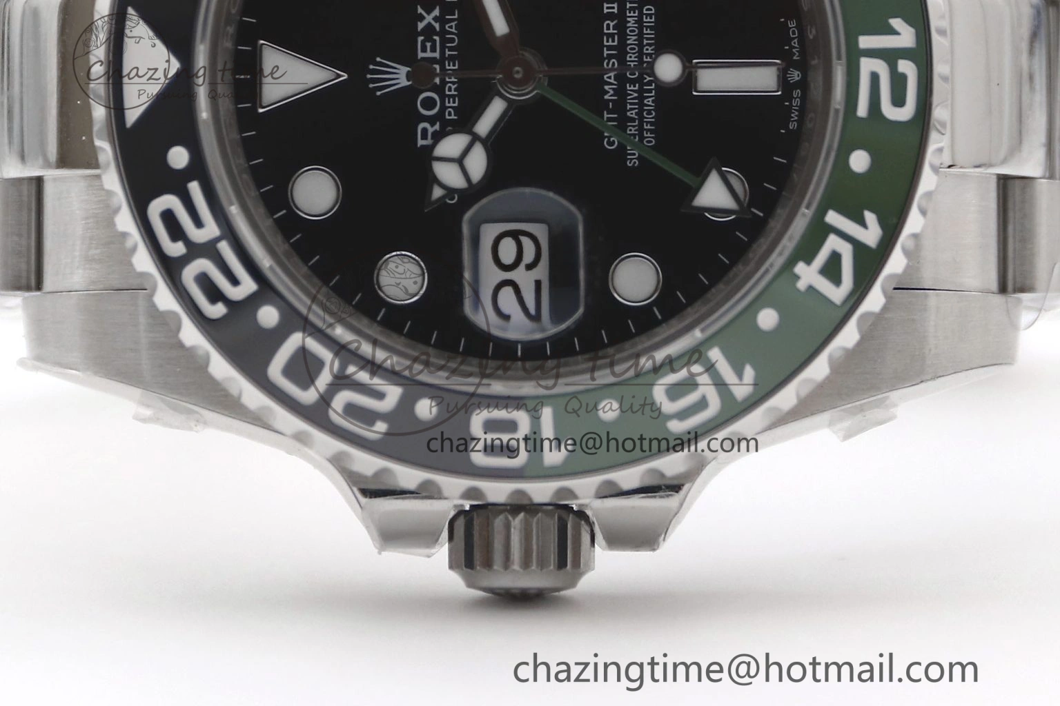 GMT Master II 126720 VTNR LHD 904L SS TW+ Best Edition on Oyster Bracelet VR3285 CHS