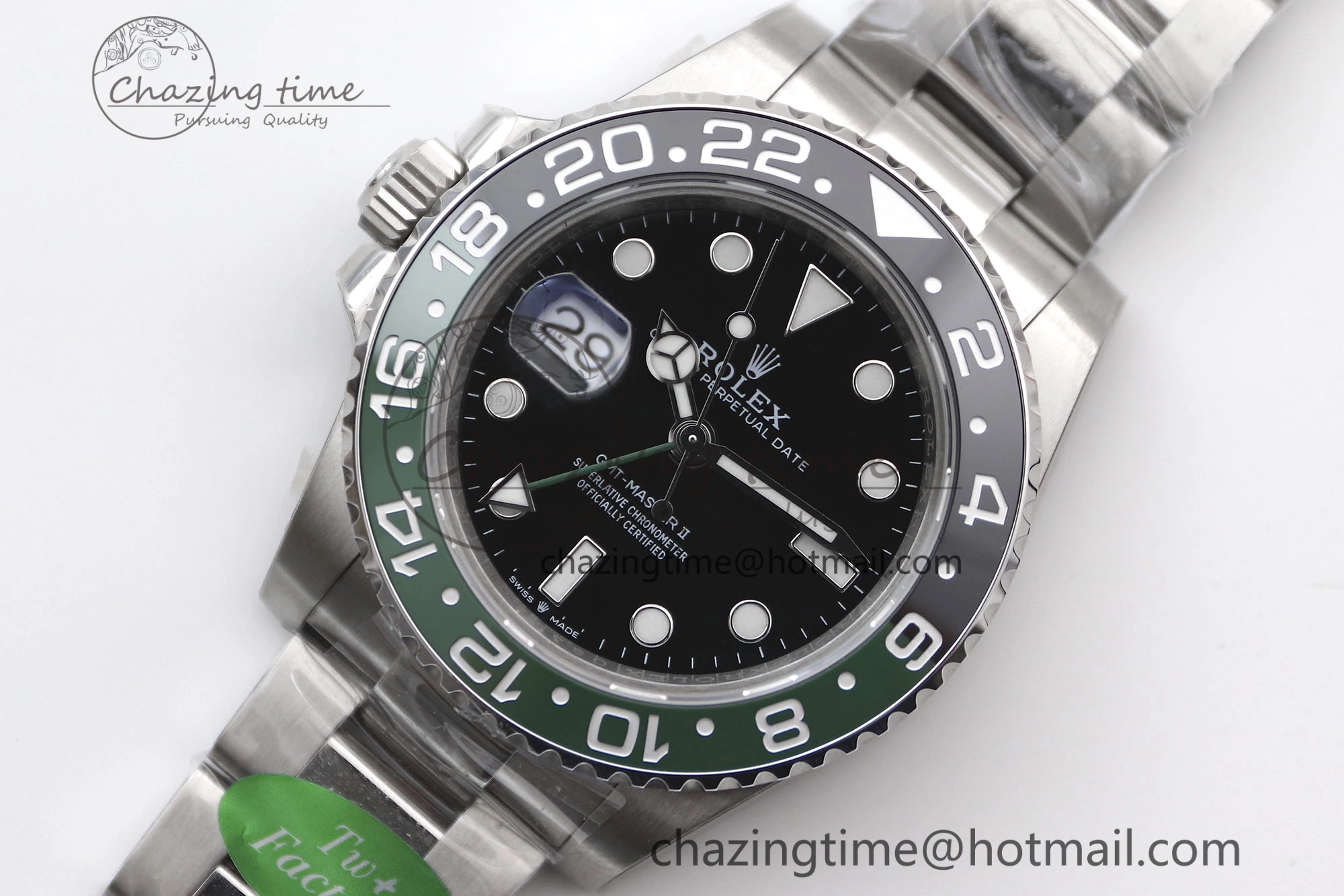 GMT Master II 126720 VTNR LHD 904L SS TW+ Best Edition on Oyster Bracelet VR3285 CHS