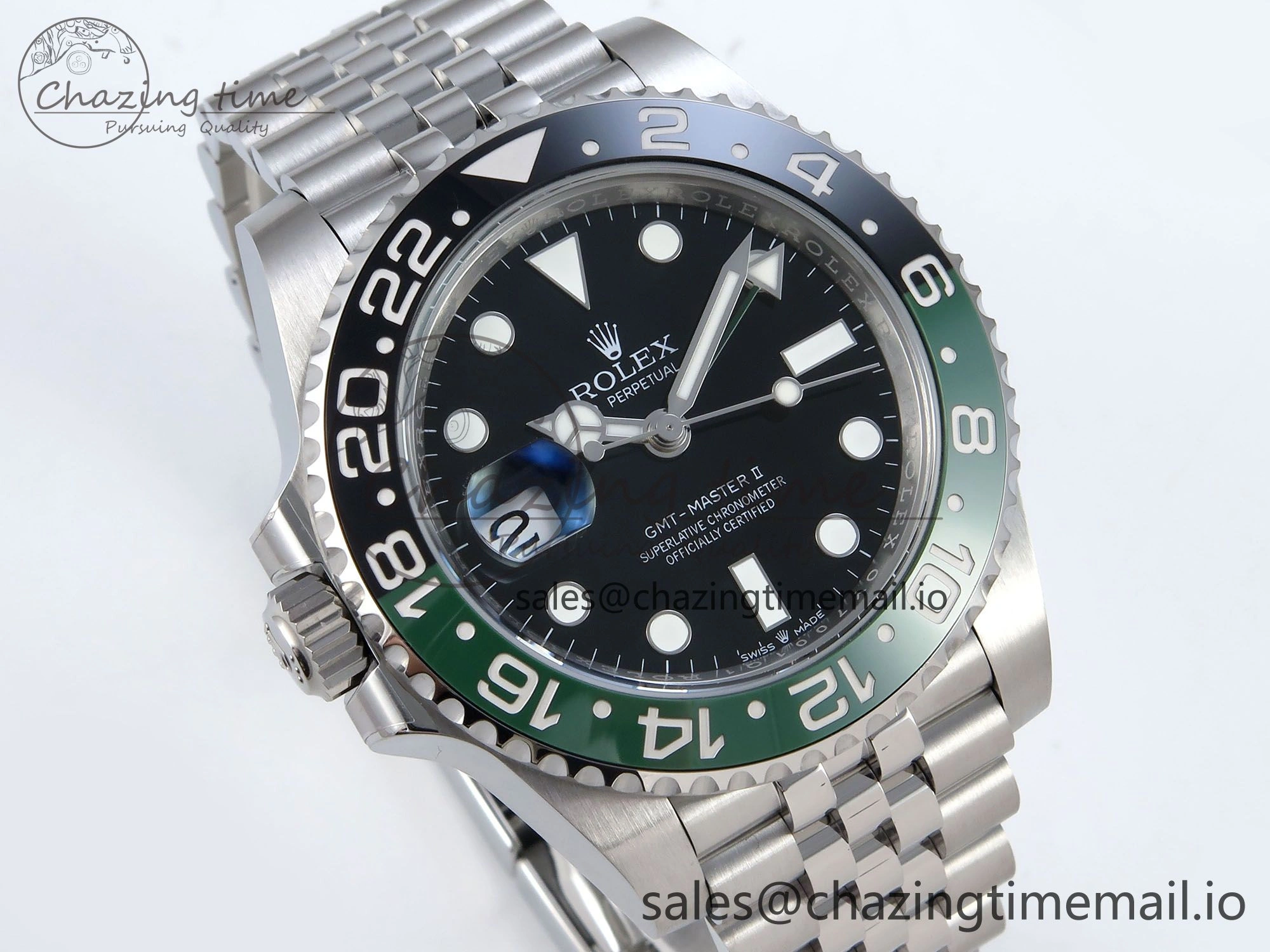 GMT Master II 126720 VTNR LHD 904L Steel EWE 1:1 Best Edition on Jubilee Strap EWE3285 V5