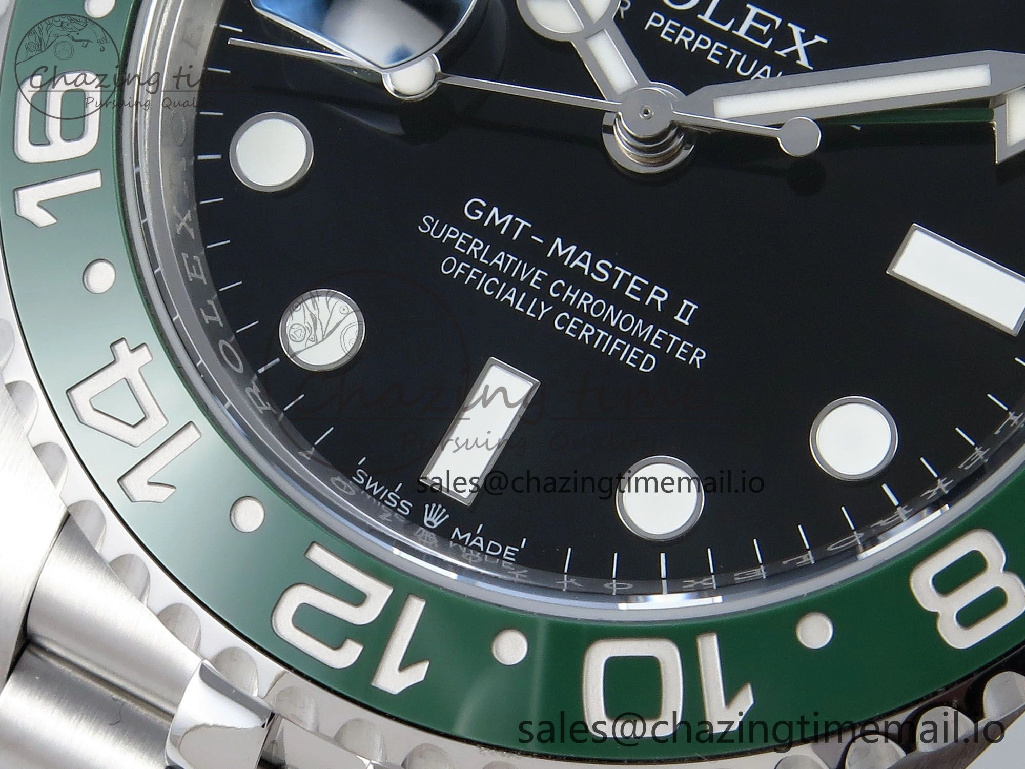 GMT Master II 126720 VTNR LHD 904L Steel EWE 1:1 Best Edition on Jubilee Strap EWE3285 V5