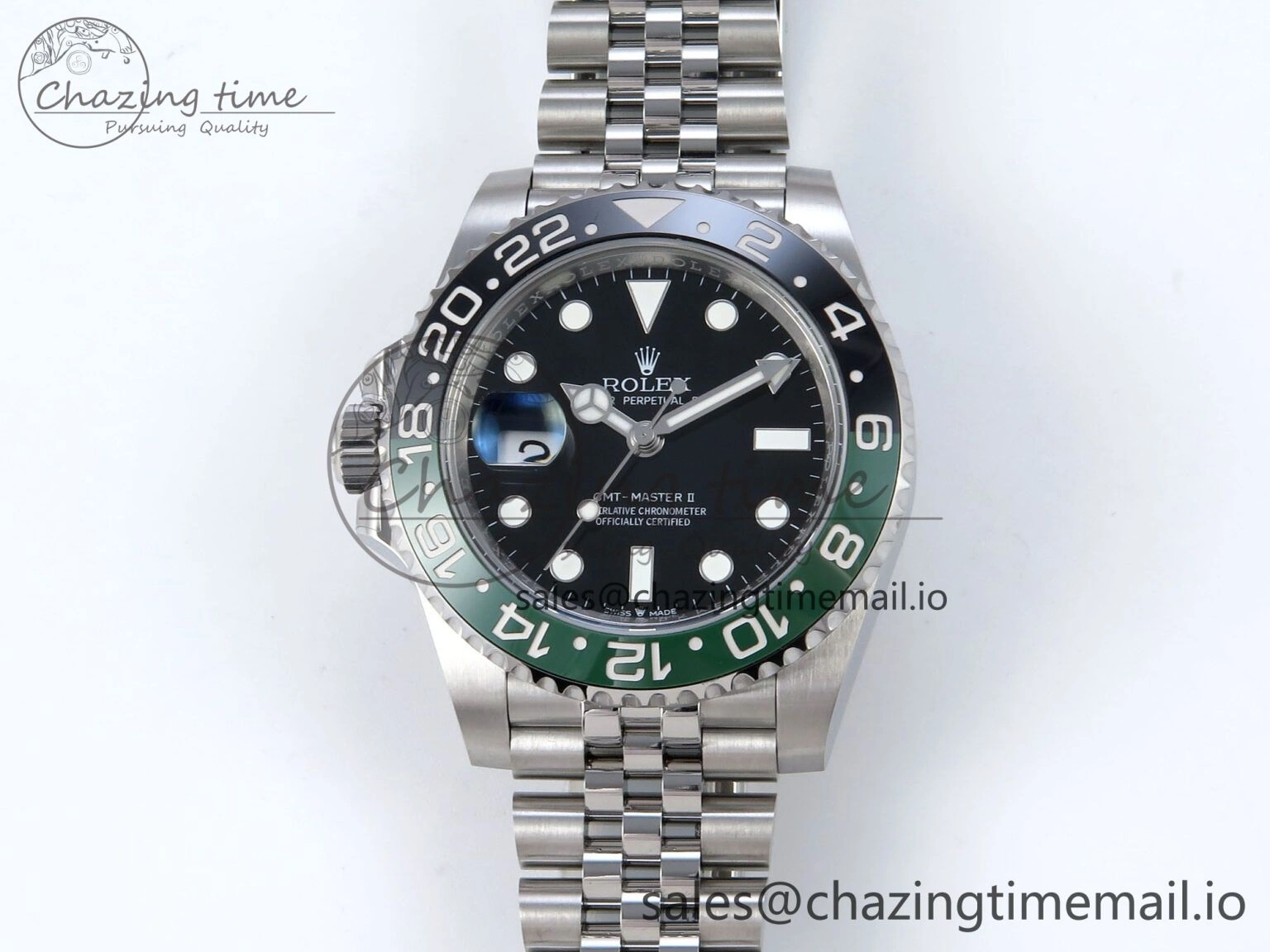 GMT Master II 126720 VTNR LHD 904L Steel EWE 1:1 Best Edition on Jubilee Strap EWE3285 V5