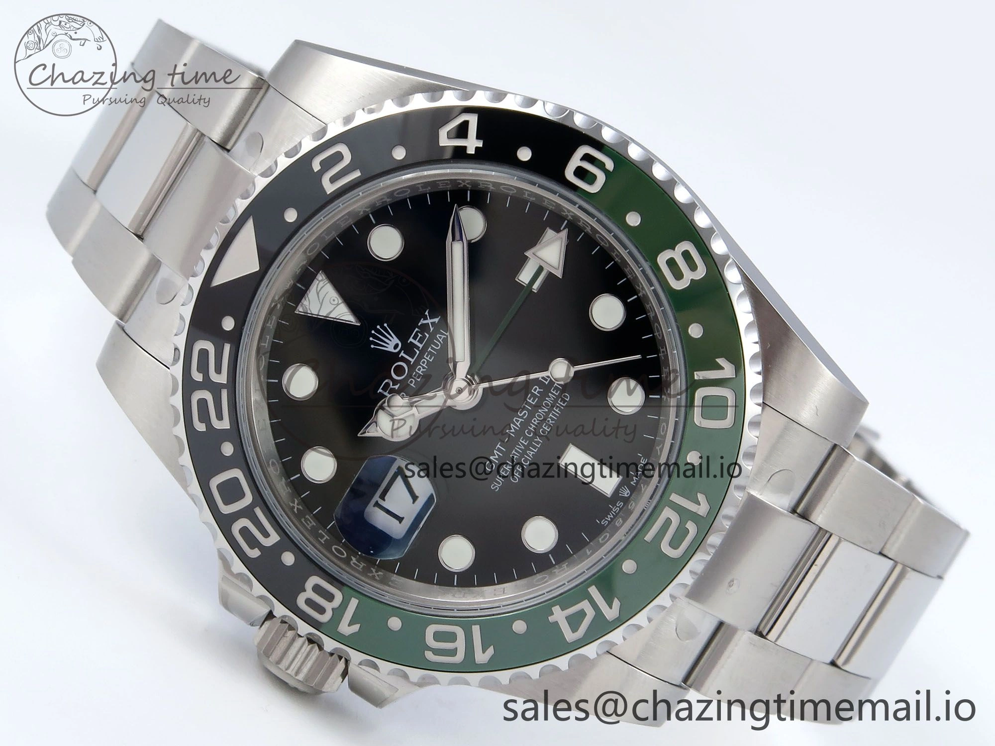 GMT Master II 126720 VTNR LHD 904L Steel EWE 1:1 Best Edition on Oyster Strap EWE3285 V5