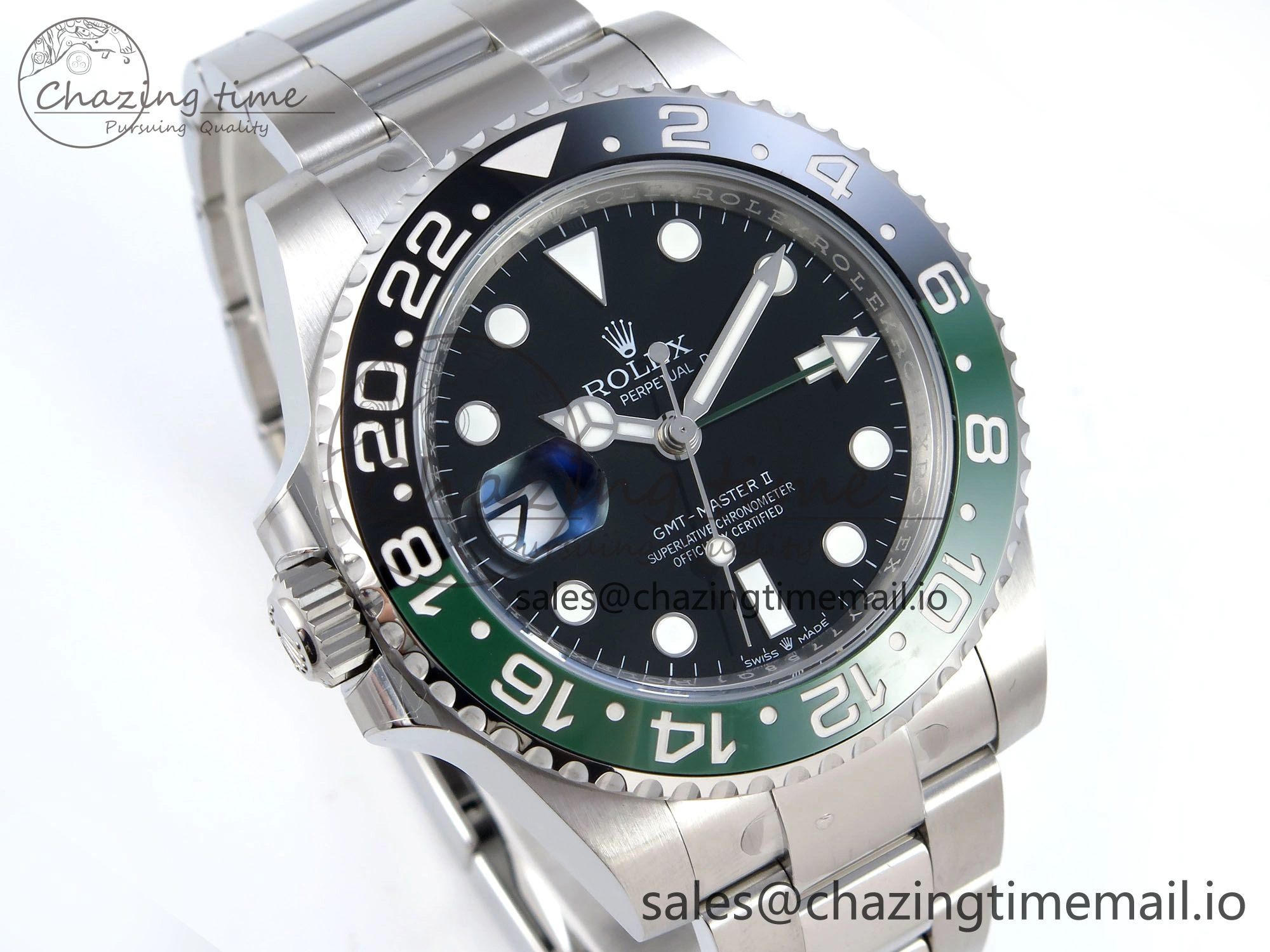 GMT Master II 126720 VTNR LHD 904L Steel EWE 1:1 Best Edition on Oyster Strap EWE3285 V5