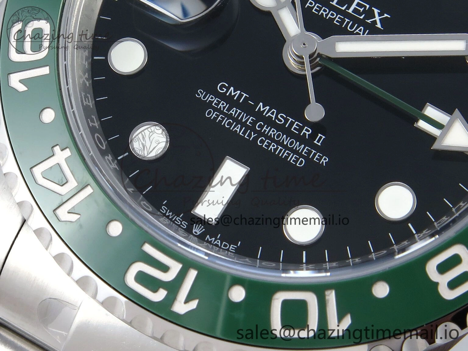 GMT Master II 126720 VTNR LHD 904L Steel EWE 1:1 Best Edition on Oyster Strap EWE3285 V5