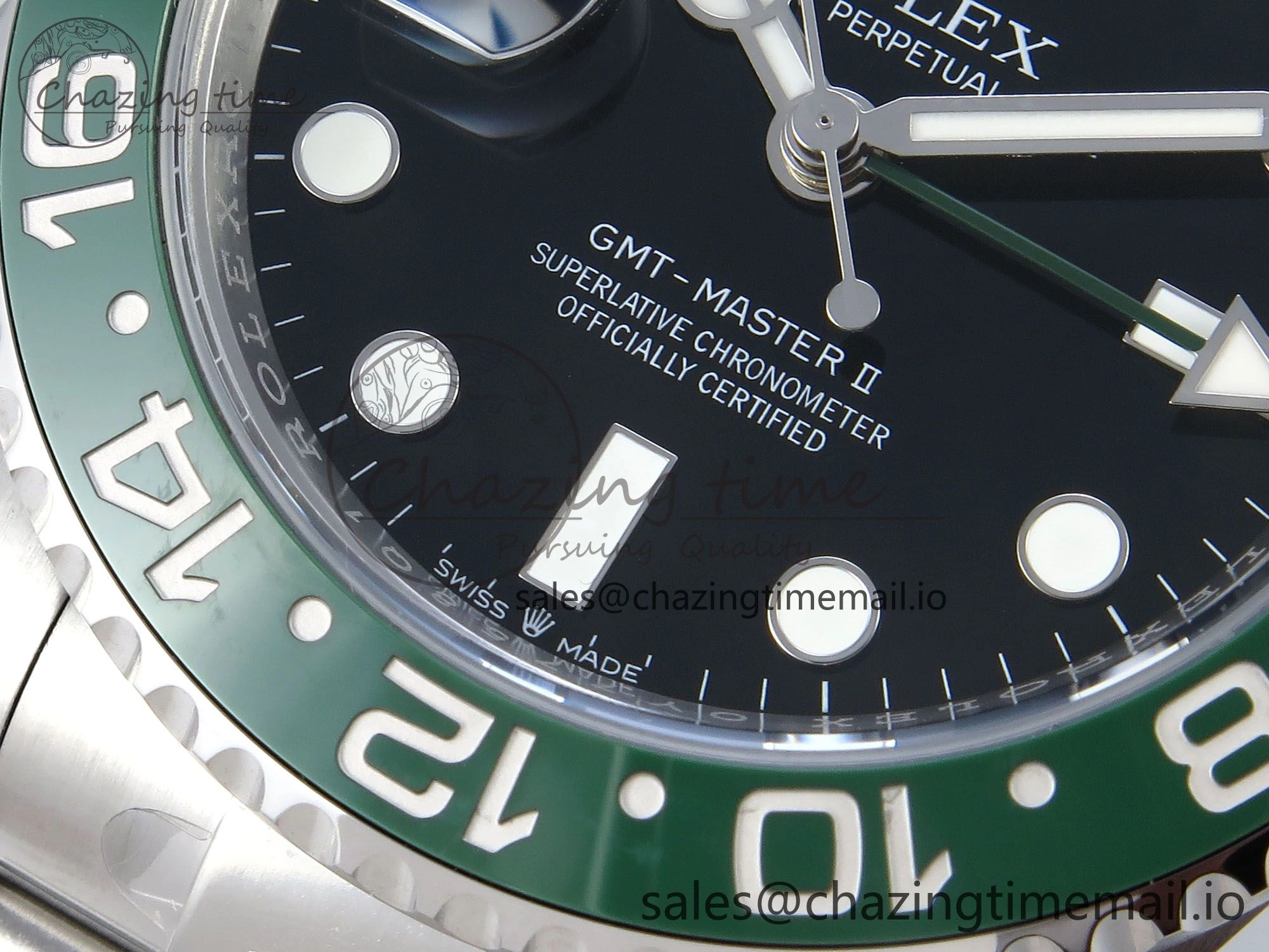 GMT Master II 126720 VTNR LHD 904L Steel EWE 1:1 Best Edition on Oyster Strap EWE3285 V5