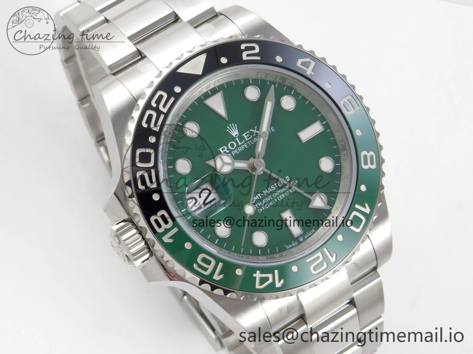 GMT-Master II 126729 VTNR ARF 1:1 Best Edition Green Dial On SS Bracelet SH3285 CHS
