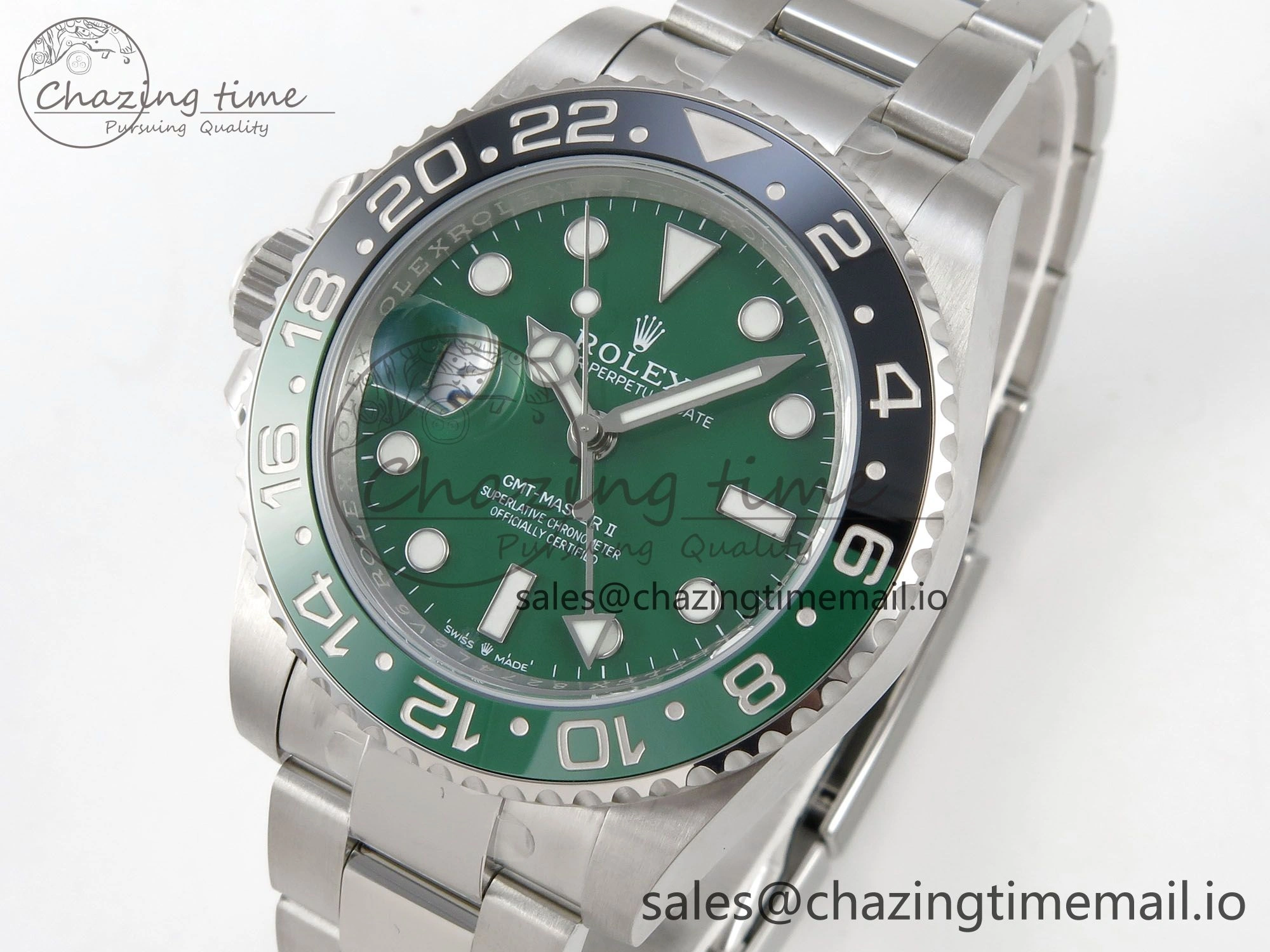 GMT-Master II 126729 VTNR ARF 1:1 Best Edition Green Dial On SS Bracelet SH3285 CHS