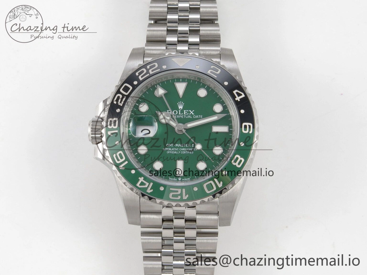 GMT-Master II 126729 VTNR ARF 1:1 Best Edition Green Dial On SS Jubilee Bracelet SH3285 CHS