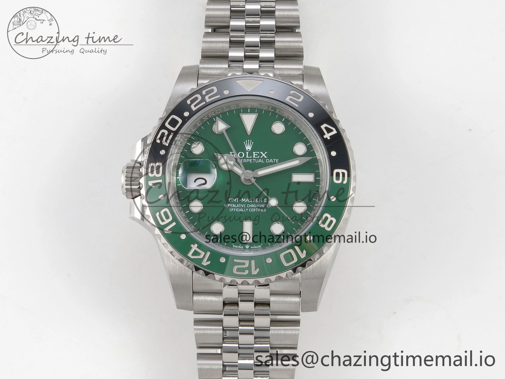 GMT-Master II 126729 VTNR ARF 1:1 Best Edition Green Dial On SS Jubilee Bracelet SH3285 CHS