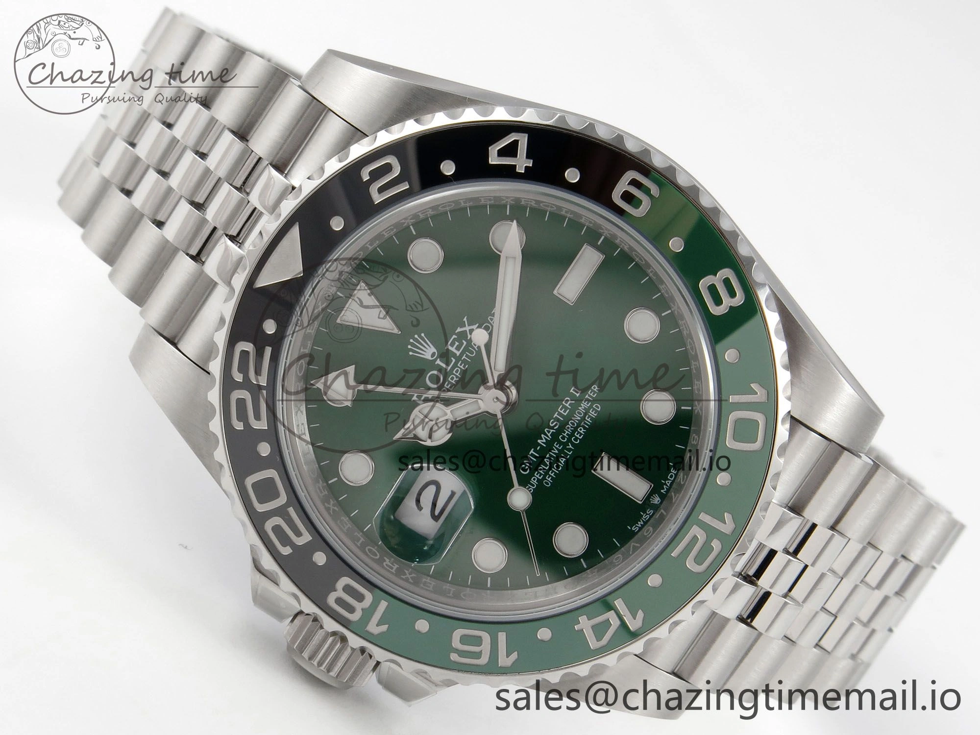 GMT-Master II 126729 VTNR ARF 1:1 Best Edition Green Dial On SS Jubilee Bracelet SH3285 CHS