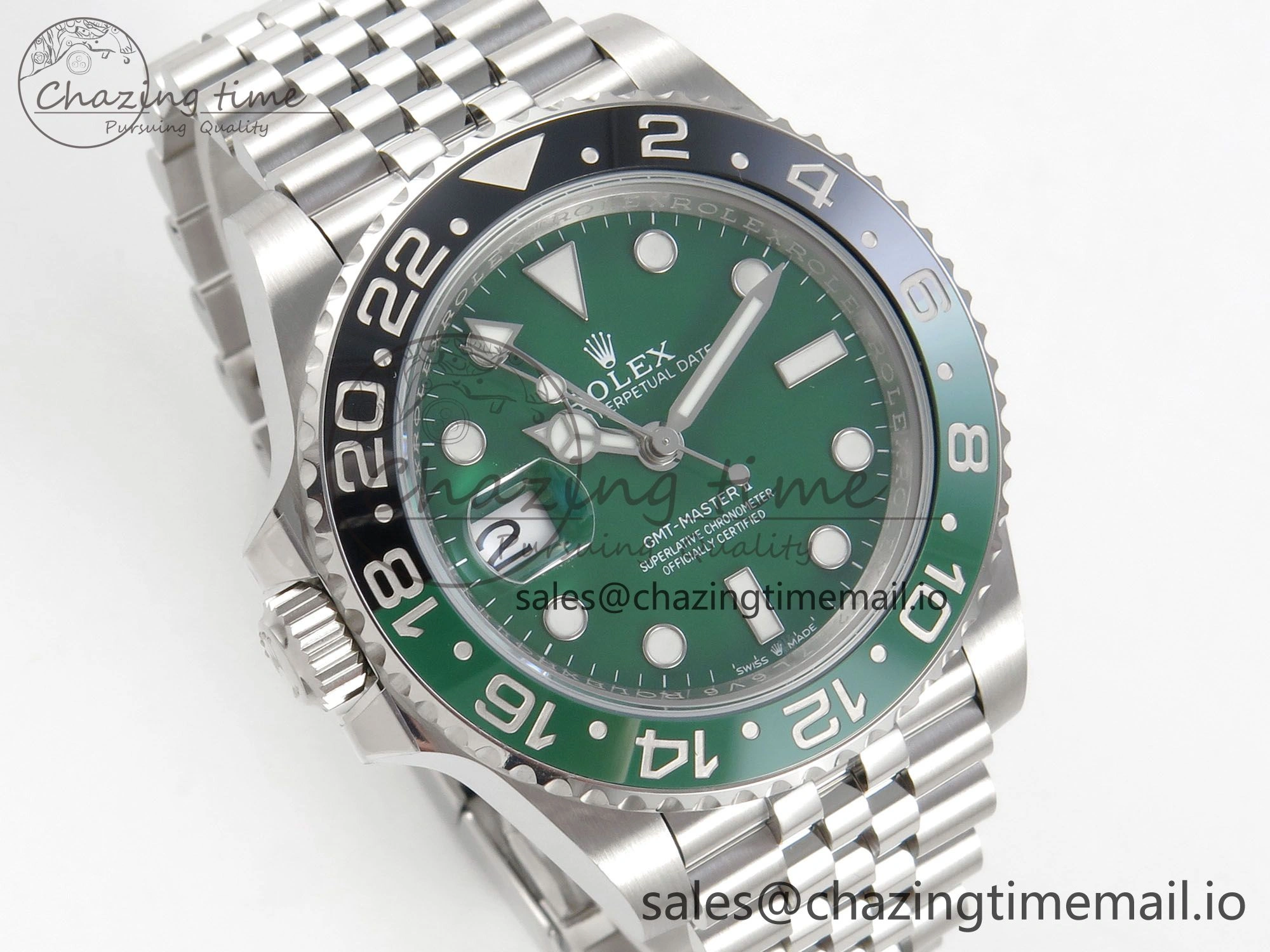 GMT-Master II 126729 VTNR ARF 1:1 Best Edition Green Dial On SS Jubilee Bracelet SH3285 CHS