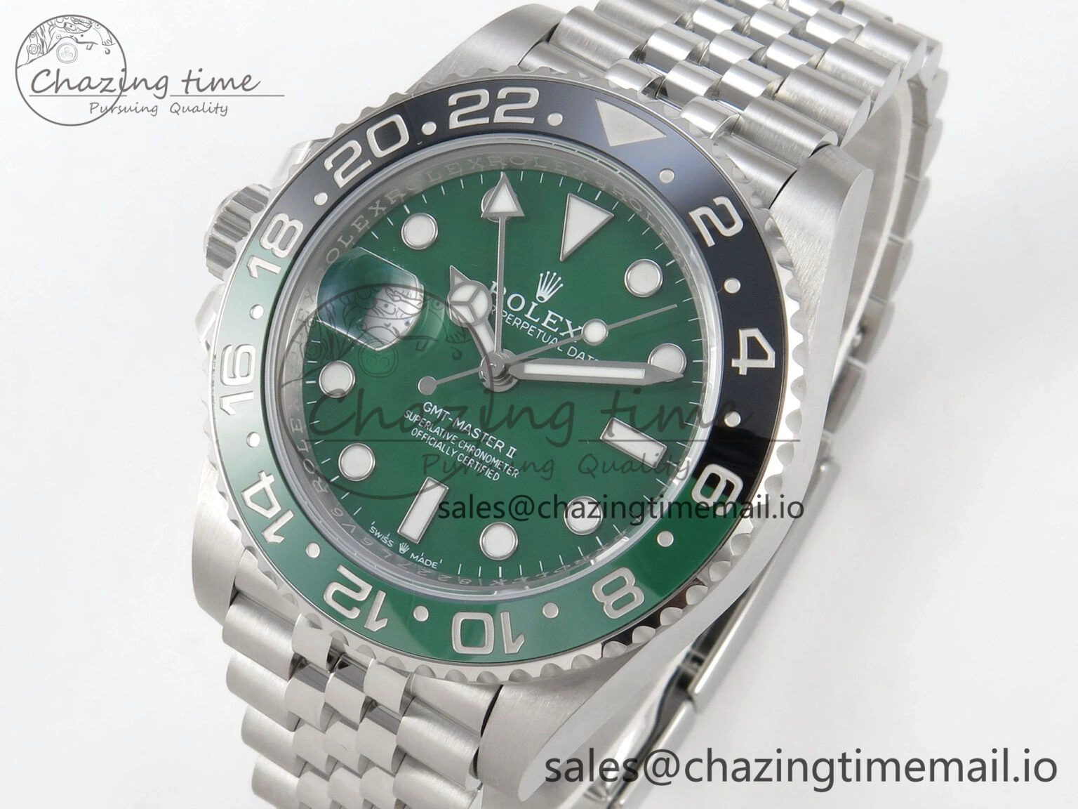 GMT-Master II 126729 VTNR ARF 1:1 Best Edition Green Dial On SS Jubilee Bracelet SH3285 CHS