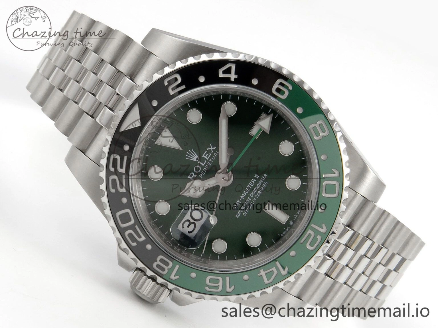 GMT-Master II 126729 VTNR Green Black Ceramic 904L 3EF 1:1 Best Edition on Jubilee Bracelet SH3285 CHS
