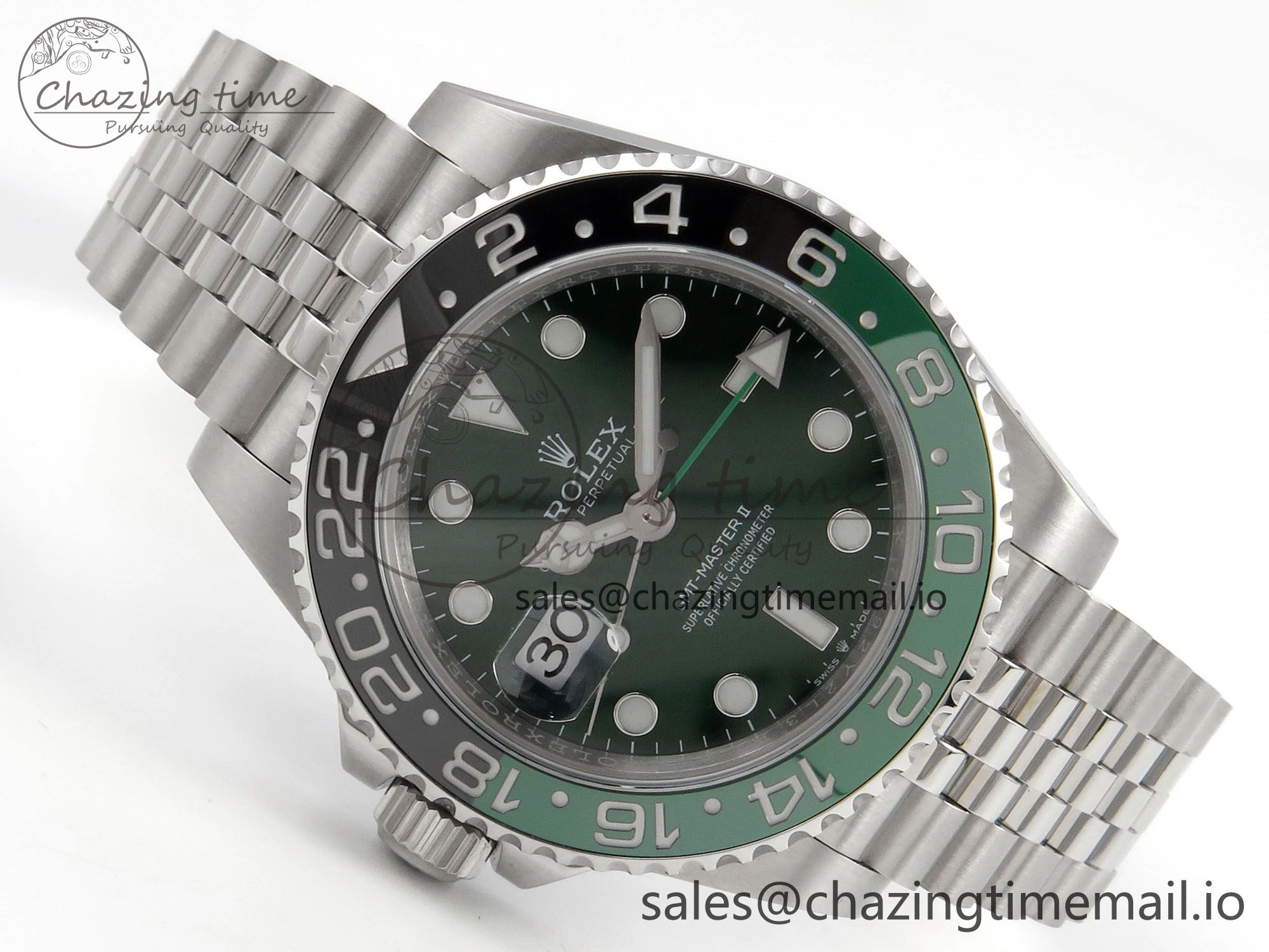 GMT-Master II 126729 VTNR Green Black Ceramic 904L 3EF 1:1 Best Edition on Jubilee Bracelet SH3285 CHS