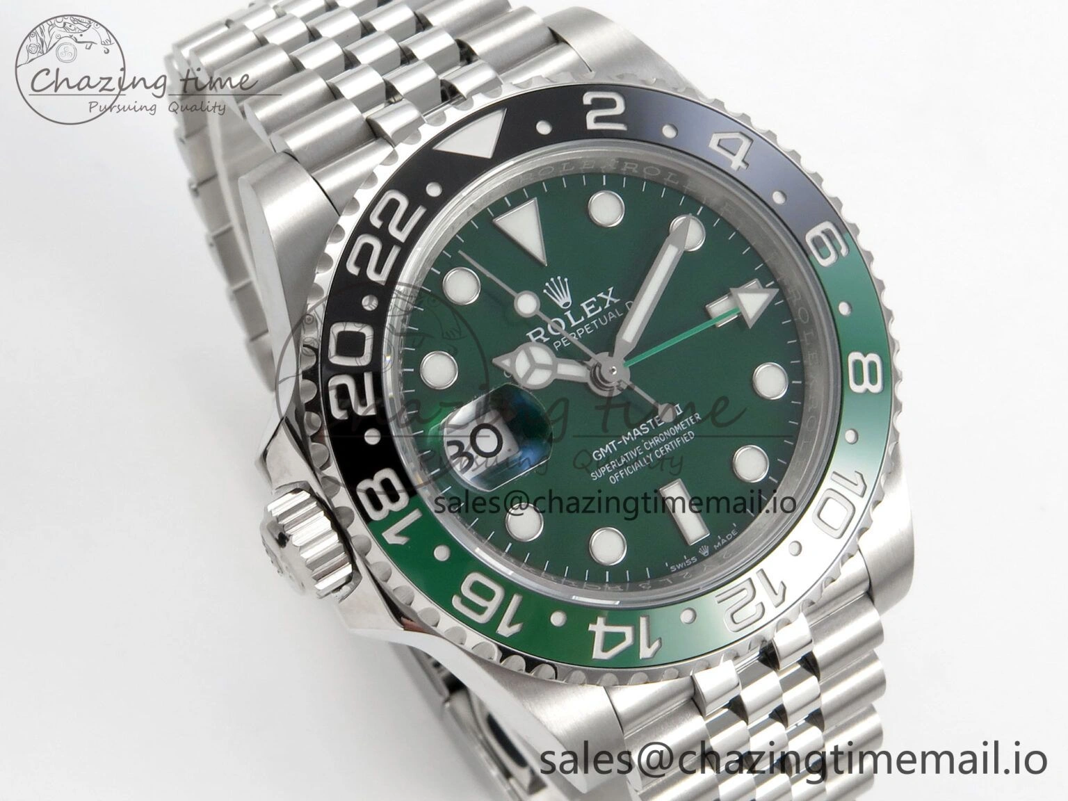 GMT-Master II 126729 VTNR Green Black Ceramic 904L 3EF 1:1 Best Edition on Jubilee Bracelet SH3285 CHS