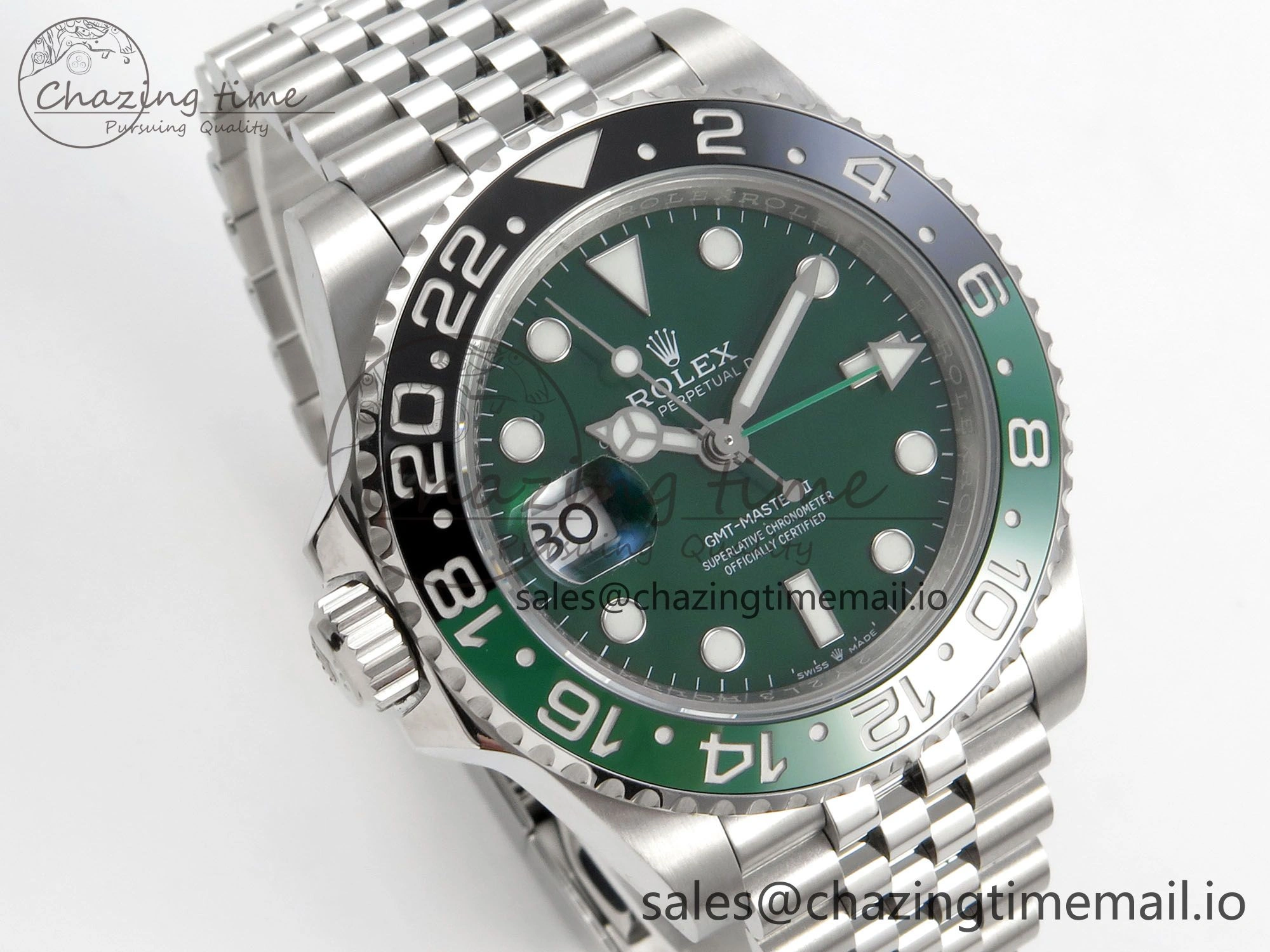 GMT-Master II 126729 VTNR Green Black Ceramic 904L 3EF 1:1 Best Edition on Jubilee Bracelet SH3285 CHS