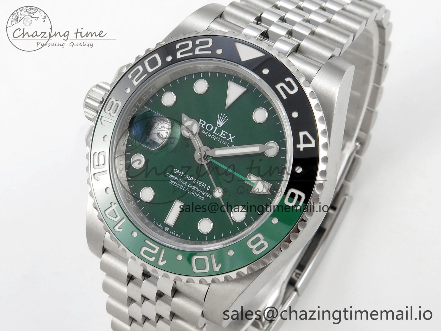 GMT-Master II 126729 VTNR Green Black Ceramic 904L 3EF 1:1 Best Edition on Jubilee Bracelet SH3285 CHS